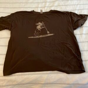 Paddle boarding moose shirt